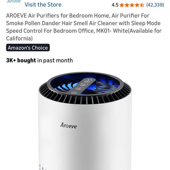 Other - Brand new Aroeve Air Purifier with